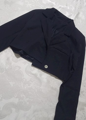 Trendyol & Milla Düğmeli Siyah Kadın Midi Blazer