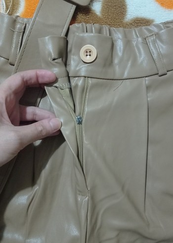 Deri Kemerli Kadın Pantolon - Görsel 3