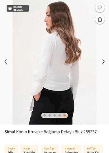 bağlamalı bluz - Görsel 2