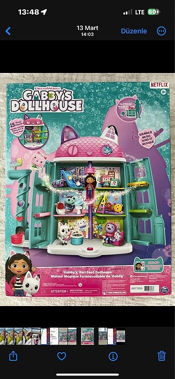 Gabbys DollHouse sıfır kutusunda