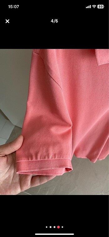 l Beden pembe Renk U.S Polo marka Polo yaka tshirt