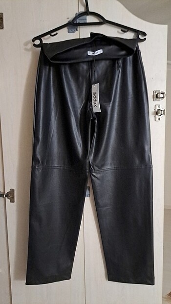 s Beden Deri pantalon