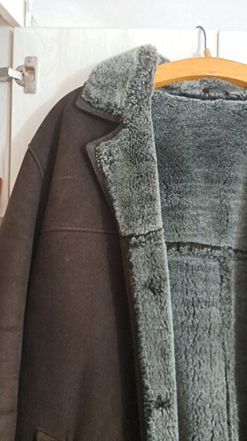 Süet kürklü kaban - Görsel 2