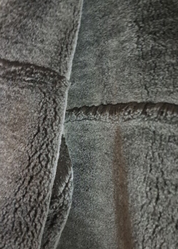 Süet kürklü kaban - Görsel 3