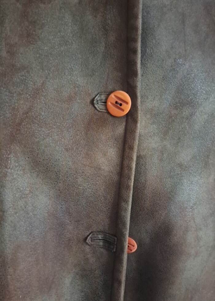 Süet kadın kaban - Görsel 4