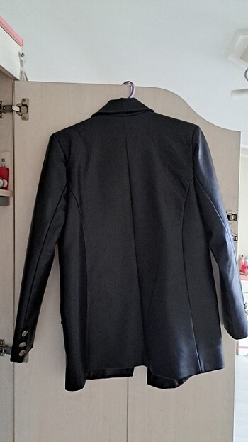 m Beden Blazer deri ceket