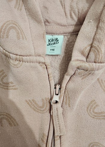 Kız Çocuk Kapüşonlu Pembe Sweatshirt - Görsel 3