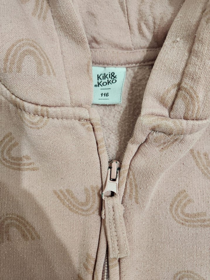 Kız Çocuk Kapüşonlu Pembe Sweatshirt - Görsel 3