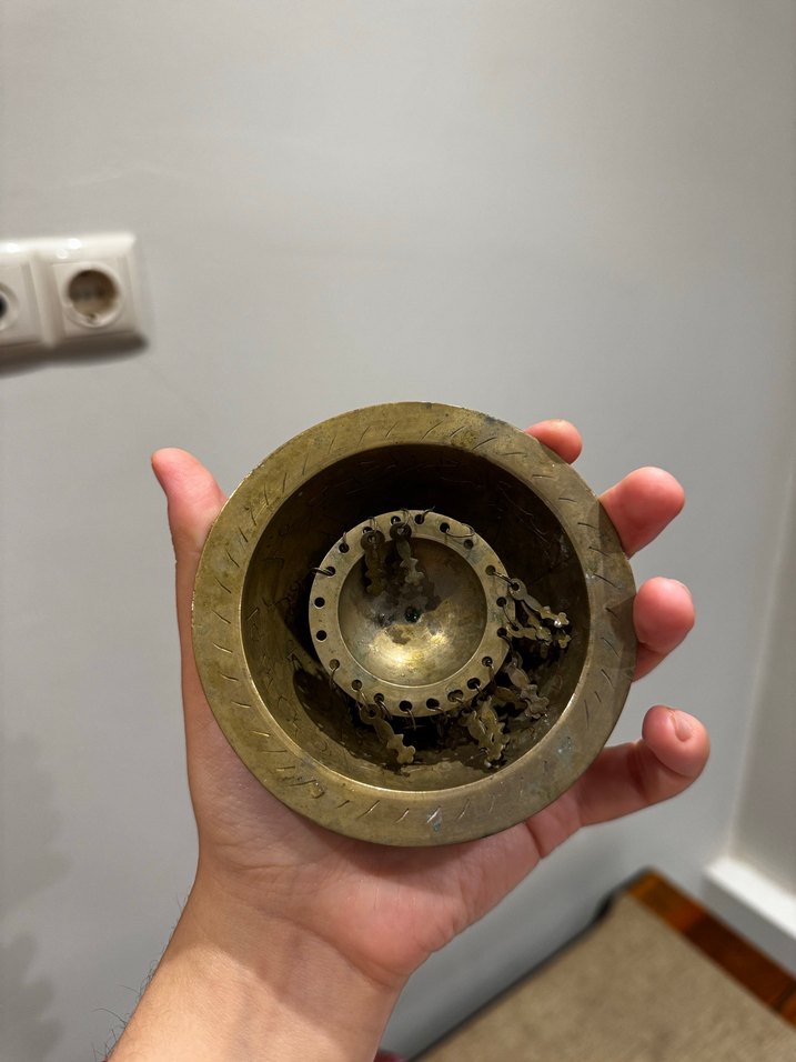 İçi dua yazılı anahtarlı şifa tası - Görsel 3