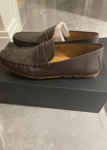Coach Kahverengi Deri Tokalı Erkek Loafer Ayakkabı - Görsel 2