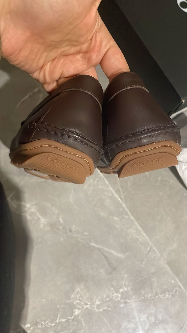 Coach Kahverengi Deri Tokalı Erkek Loafer Ayakkabı - Görsel 5