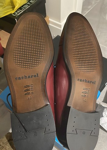 Cacharel Bordo Deri Klasik Erkek Ayakkabı - Görsel 2