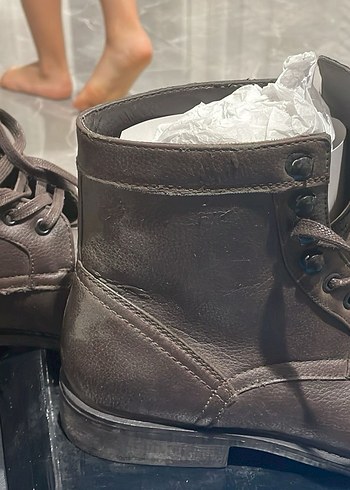 Kahverengi Deri Tokalı Amerikan Bot - Görsel 5