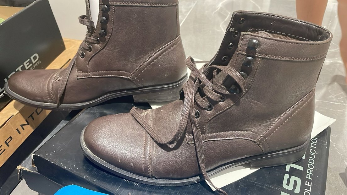 Kahverengi Deri Tokalı Amerikan Bot - Görsel 3