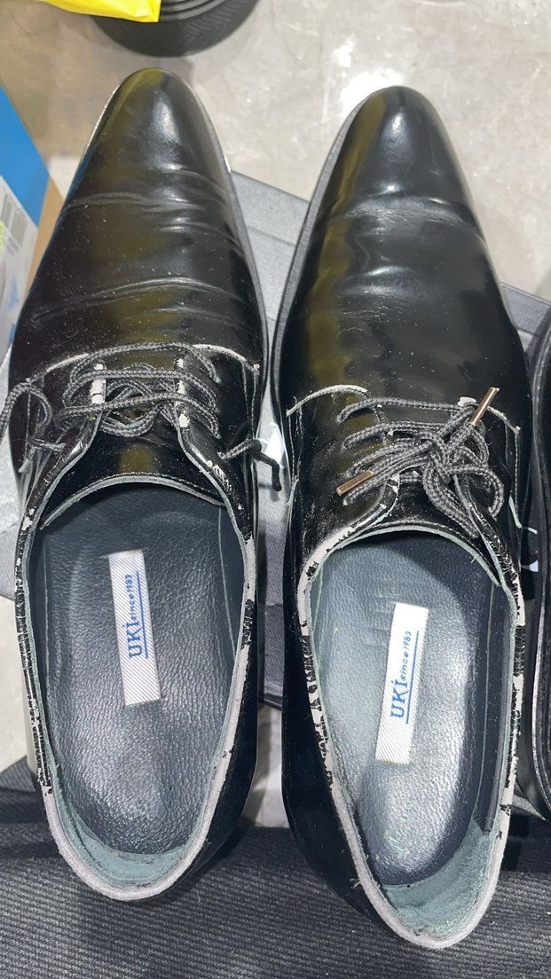 Siyah Parlak Deri Erkek Klasik Ayakkabı - Görsel 2
