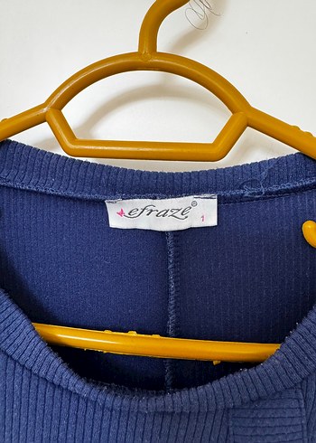 Diğer Düğmeli Uzun Kollu Lacivert Tunik pantolon triko takım