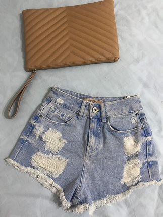 Bershka Bershka yüksek bel kot şort 