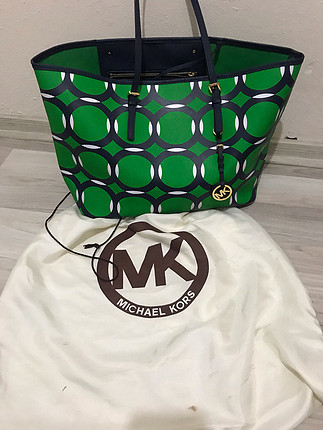 Mk yeşil mavi çanta