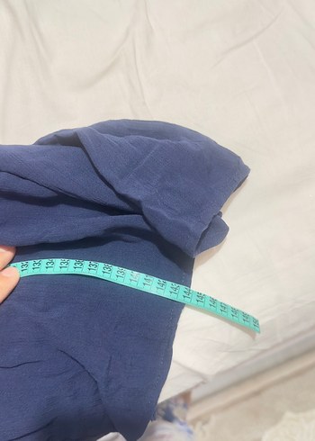 36 Beden lacivert Renk Lacivert Keten Salaş Uzun Elbise