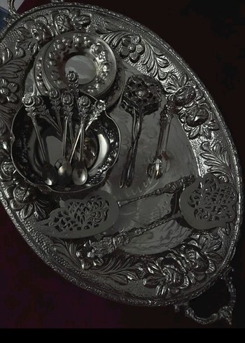 gümüş çay takımı