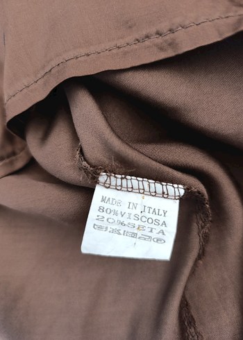 Zara V Yakalı Kahverengi Kadın Bluz