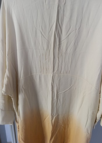 Bej Tie-Dye Bohem kap yada pareo - Görsel 3