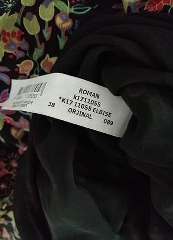 m Beden Roman uzun elbise