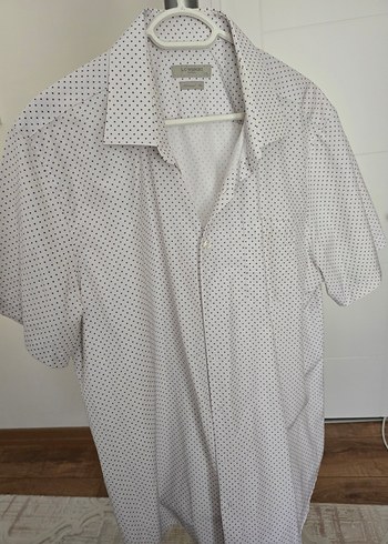 Erkek Gri Noktalı Kısa Kollu Gömlek - Görsel 2