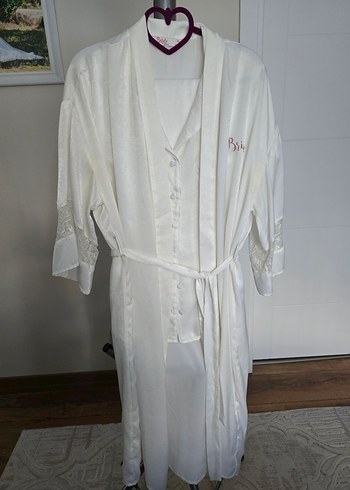 Bride Sabahlık Takım Pijama ve Sabahlık Saten - Görsel 2