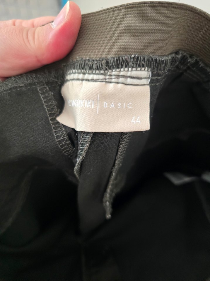 Kadın Haki Kumaş Pantolon - Görsel 5