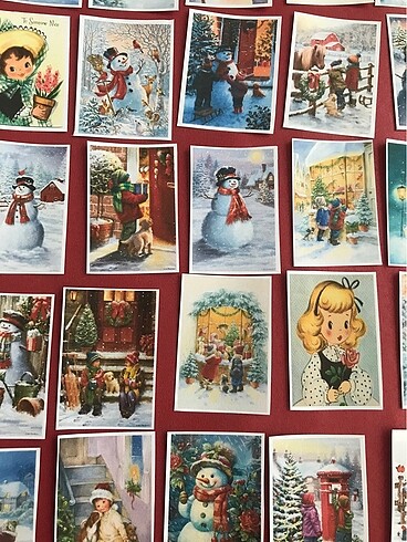 Beden Kış ve yılbaşı temalı Sticker Seti