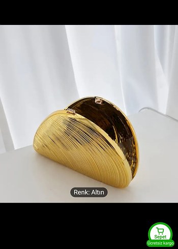Beden altın Renk ithal Detaylı Altın Renk Yılan Desenli Kadın Portföy Çanta