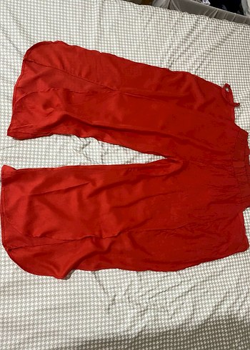 Kadın turuncu Salaş Pantolon - Görsel 3