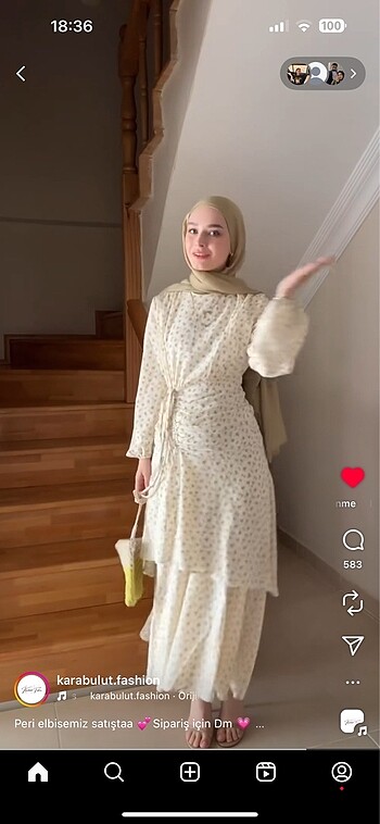 Peri elbise yazlık tesettür