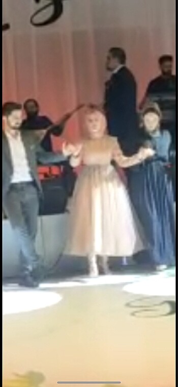 s Beden pembe Renk Tüllü tesettür abiye