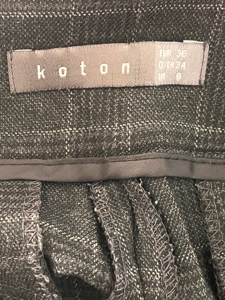 Gri Midi Bermuda Şort - Görsel 4