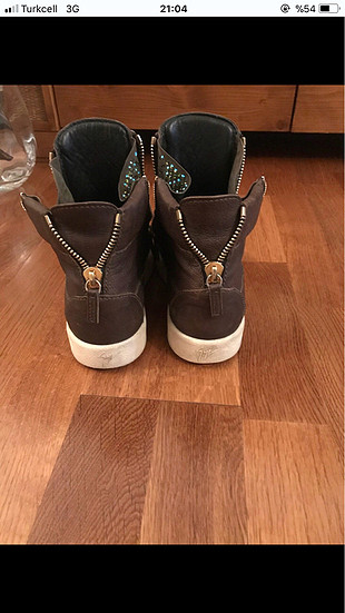 38 Beden haki Renk Zanotti sneaker