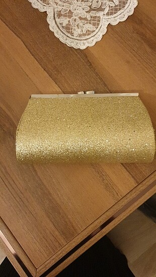 Simli Gold portföy çanta