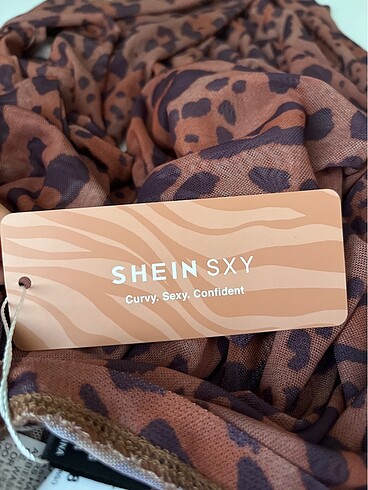 s Beden siyah Renk Shein leopar elbise