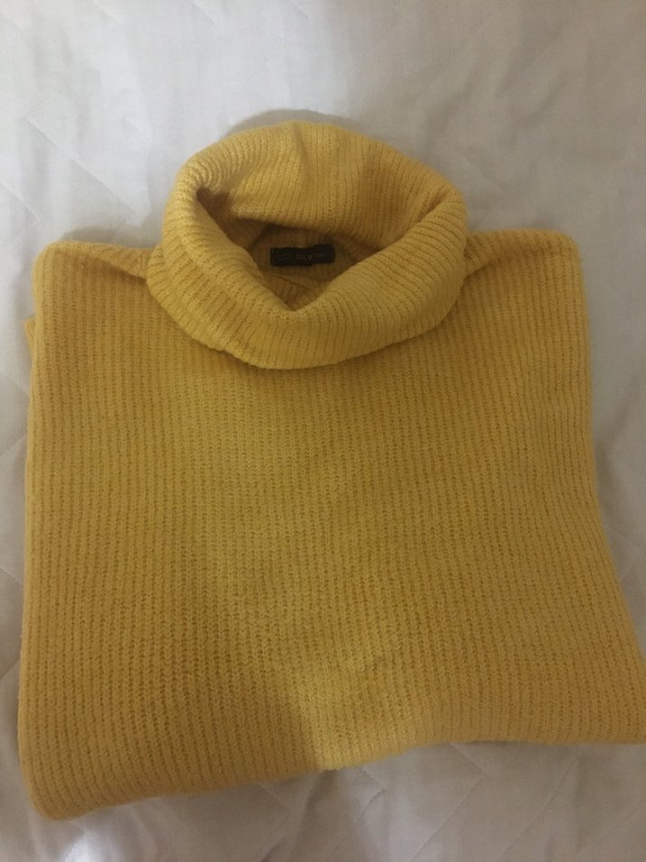 Sarı Boğazlı Kadın Kazak - Görsel 2