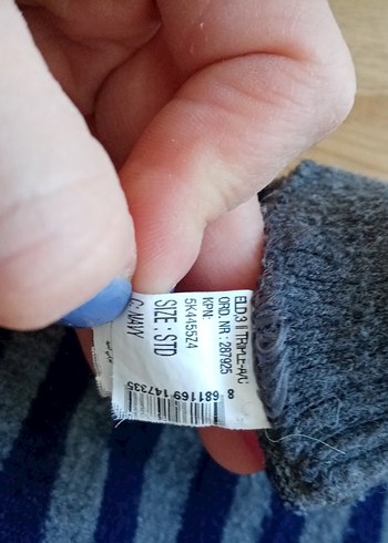 Erkek Çocuk Çizgili Örgü Eldiven - Görsel 3