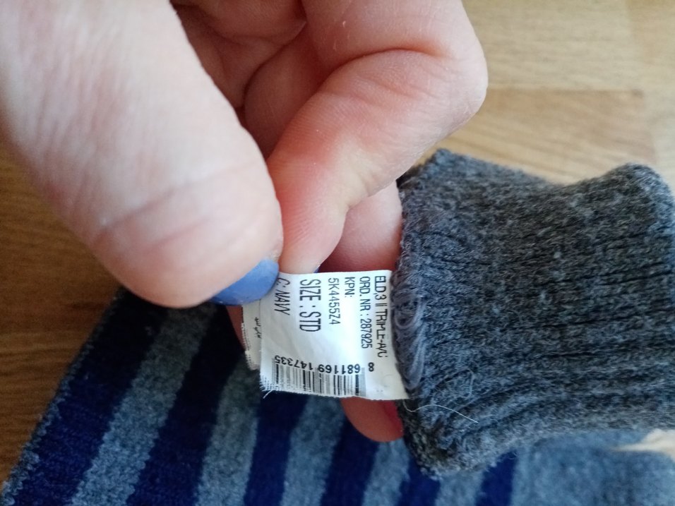 Erkek Çocuk Çizgili Örgü Eldiven - Görsel 3