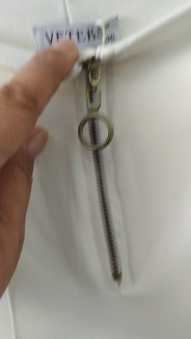 Beyaz Piliseli Uzun Hamile Eteği - Görsel 3