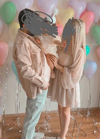 Nude elbise