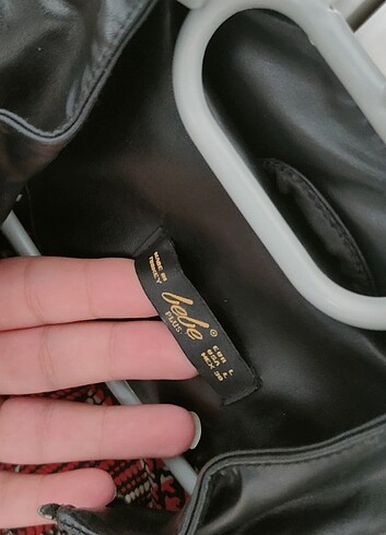 Siyah deri ceket. - Görsel 4