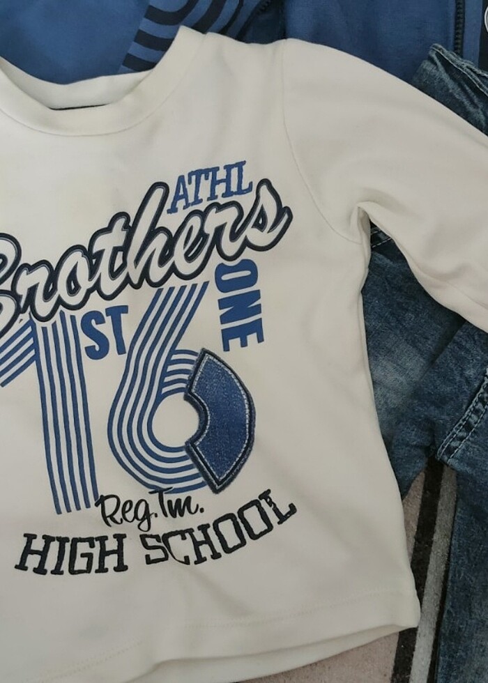 3'lü  erkek bebek takım - Görsel 2