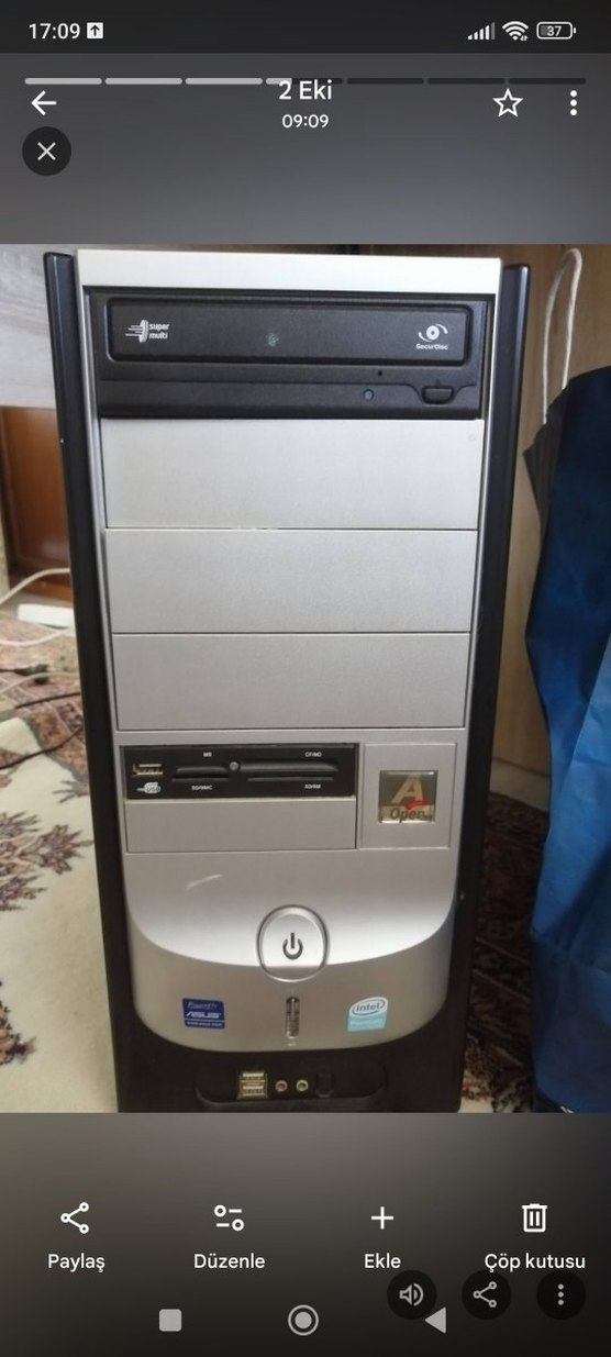 Siyah Samsung Monitör,Asus kasa - Görsel 2