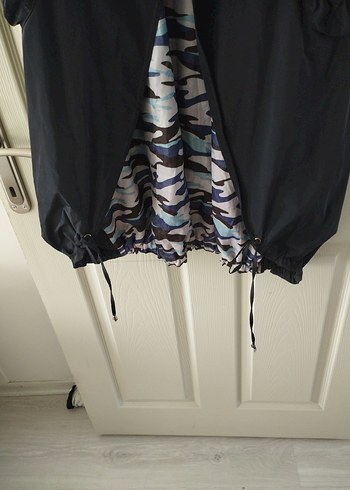 ghisa kadın Düğmeli Siyah Midi Trençkot - Görsel 4