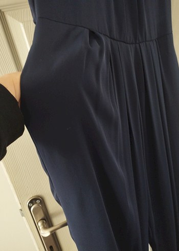 Lacivert Keten Tulum - Görsel 4