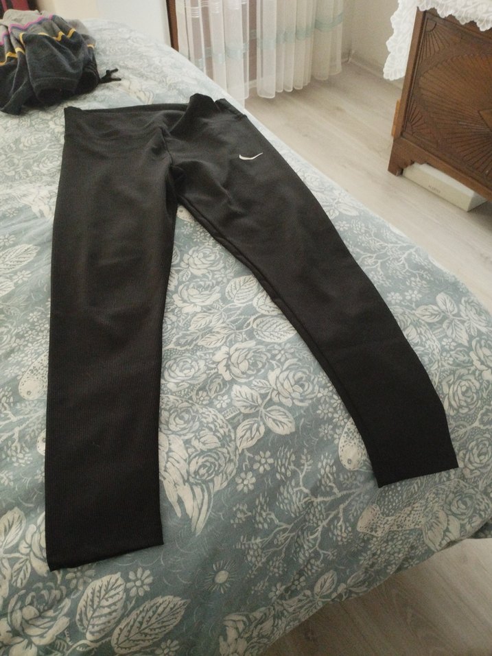 Kadın Siyah Nike Spor Tayt - Görsel 2